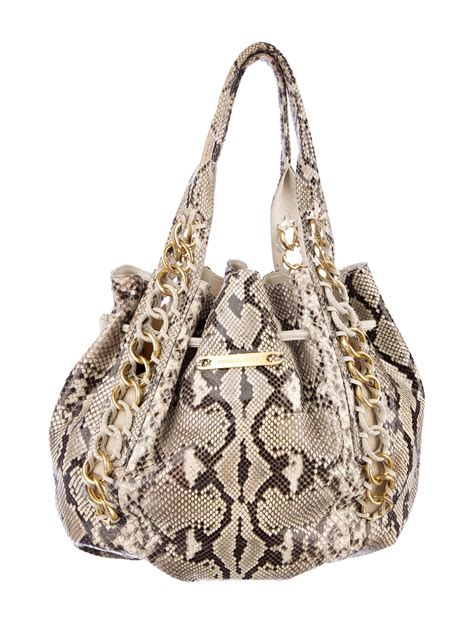 michael kors women handbag snake leather|Michael Kors snakeskin tote.